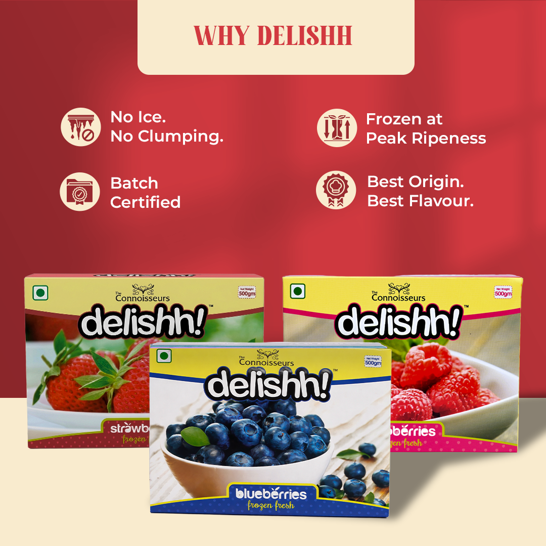 Frozen Blueberries, Frozen Raspberries & Frozen Strawberries Combo