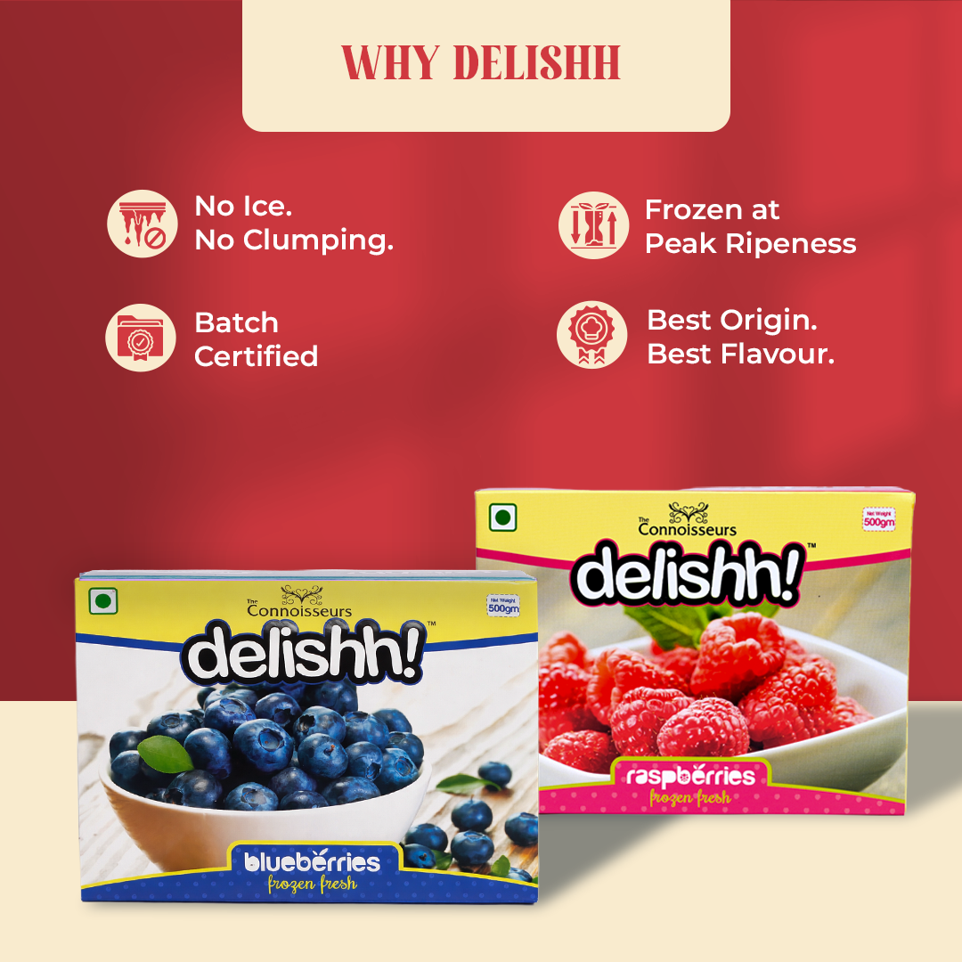 Frozen Blueberries & Frozen Raspberries Combo