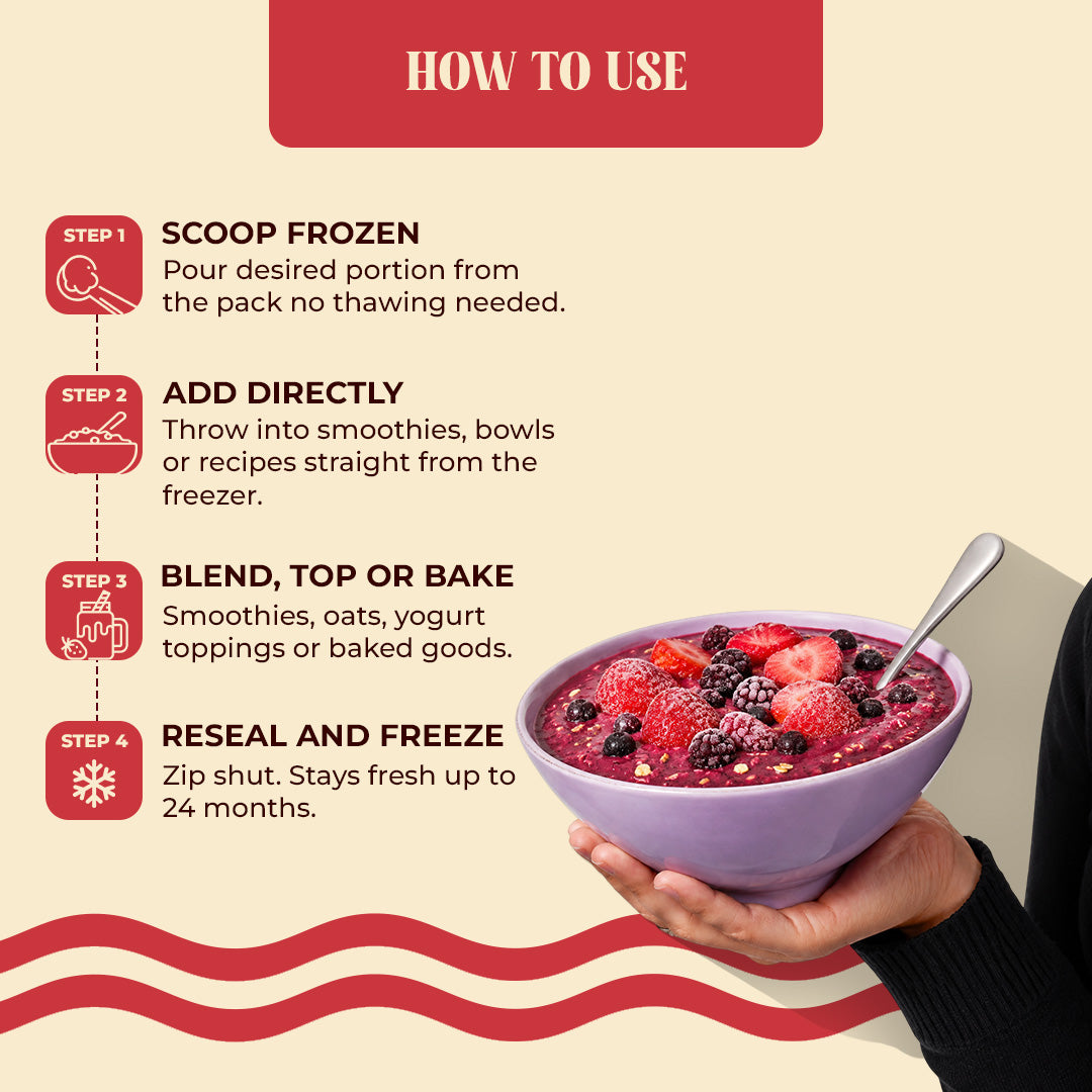 Frozen Mix Berries & Frozen Strawberries Combo